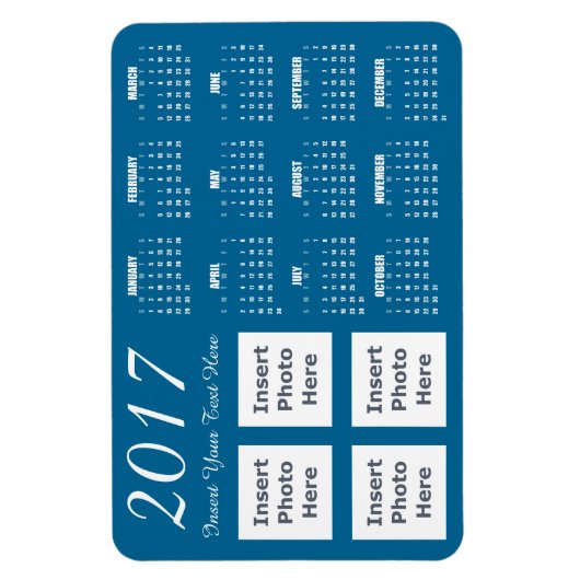 Kalender-Magnet 2017 für die benutzerdefinierte Fa Magnet (Vertikal)