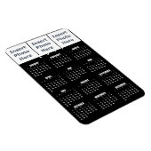 Kalender-Magnet 2017 - Vorlage für die FotoCollage Magnet (Rechte Seite)