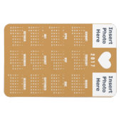 Kalender-Magnet 2017 - Vorlage für die Liebe-FotoC Magnet (Horizontal)