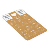 Kalender-Magnet 2017 - Vorlage für die Liebe-FotoC Magnet (Rechte Seite)