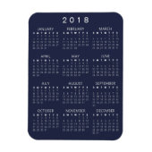 Kalender-Magnet 2018 - Dunkelgrau Magnet (Vertikal)