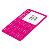 Kalender-Magnet für benutzerdefinierte Fotos 2017 Magnet (Linke Seite)