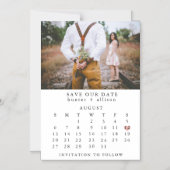 Kalender-Magnet | SAVE THE DATE Magneteinladung (Vorderseite)
