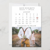 Kalender-Magnet | SAVE THE DATE Magneteinladung (Vorderseite)
