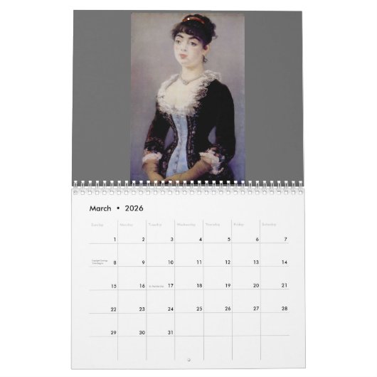 Kalender Manet Kunst-2017 (Mär 2026)