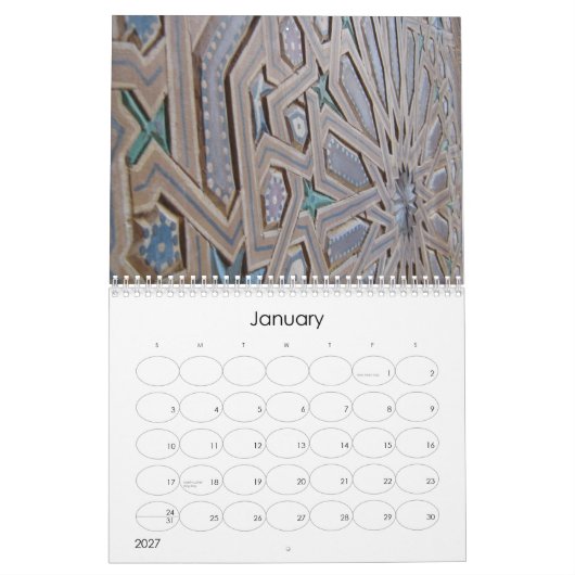 Kalender Marokkos 2012 (Jan 2027)