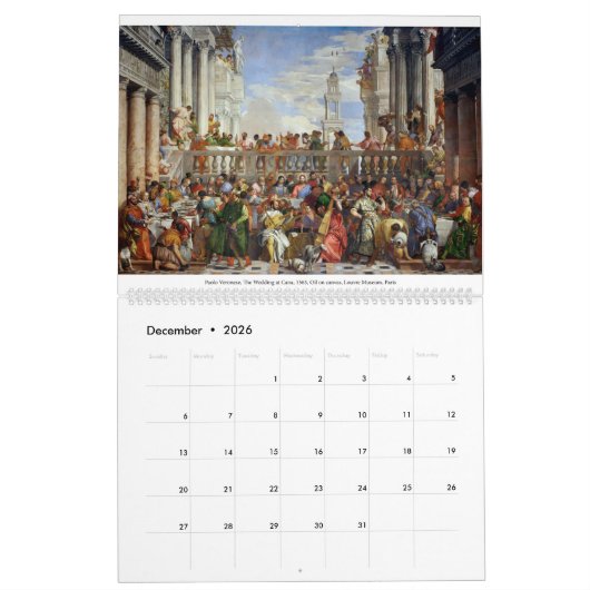 Kalender Meisterwerke der Kunst (Dez 2026)