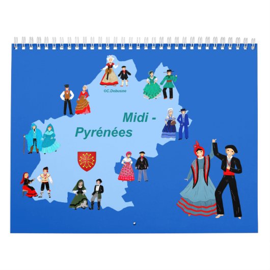 Kalender, Midi-Pyrénées, Frankreich Kalender (Titelbild)