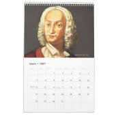 Kalender mit 12 Komponisten im traditionellen Stil (Mär 2027)