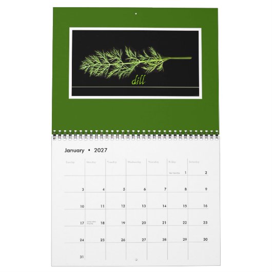 Kalender mit 2015 Kräutern (Jan 2027)