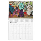 Kalender mit 2017 Graffiti (Feb 2027)