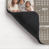 Kalender mit 3 Fotocollage - taupe Mousepad (Ecke)