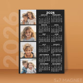 Kalender mit 4 Fotocollagen Magnetkarte