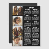 Kalender mit 4 Fotocollagen Magnetkarte (Vorne/Hinten)