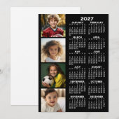 Kalender mit 4 Fotomaterial auf Karte (Vorne/Hinten)