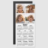 Kalender mit 4 Fotomaterial - Modern Magnet (Vorne/Hinten)