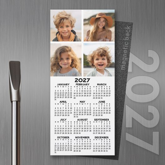 Kalender mit 4 Fotomaterial - Modern Magnet