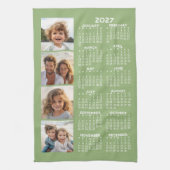 Kalender mit 4 Fotomaterial - Seite Grün Geschirrtuch (Vertikal)