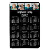 Kalender mit 4 Fotos Magnet (Vertikal)