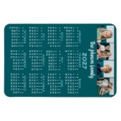 Kalender mit 4 Fotos Magnet (Horizontal)