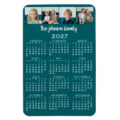 Kalender mit 4 Fotos Magnet (Vertikal)
