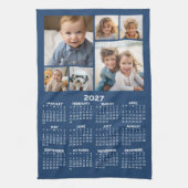 Kalender mit 6 Bildern - Blau Geschirrtuch (Vertikal)