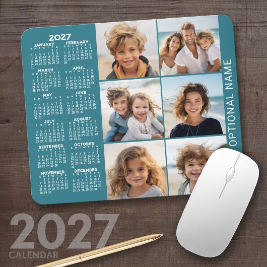 Kalender mit 6 Fotomaterial Mousepad