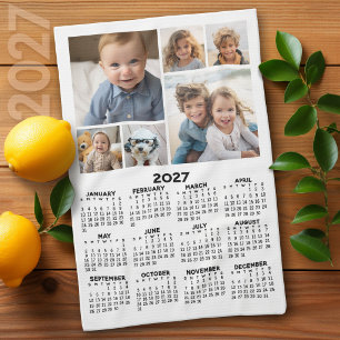 Kalender mit 6 Fotomaterial - Schwarzweiß Geschirrtuch