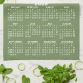 Kalender mit 6 Fotomaterial - Seite Grün Geschirrtuch (Gefaltet)