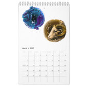 Kalender mit astrologischen (Mär 2027)