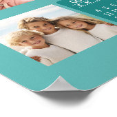 Kalender mit einem Bild für jeden Monat - Aqua Poster (Ecke)