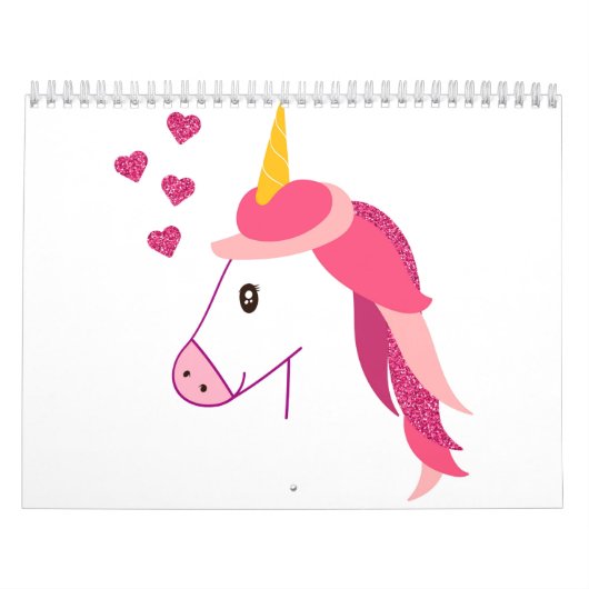 Kalender mit einem Einhorn für ein Mädchen. (Titelbild)
