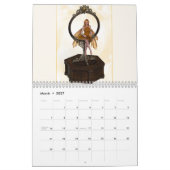 Kalender mit farbigen Fairies (Mär 2027)