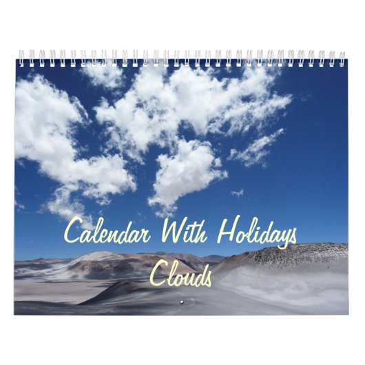 Kalender mit Feiertagen - Wolken (Titelbild)