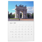 Kalender mit Ferien - Weltstädte (Mär 2027)