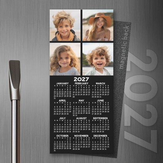 Kalender mit Foto Collage Kühlschrankmagnet Magnetkarte