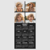 Kalender mit Foto Collage Kühlschrankmagnet Magnetkarte (Vorderseite)