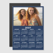 Kalender mit Foto Full Year View Modern Magnet (Vorne/Hinten)