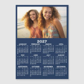 Kalender mit Foto Full Year View Modern Magnet (Vorderseite)