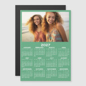Kalender mit Foto Full Year View Modern Magnet (Vorne/Hinten)
