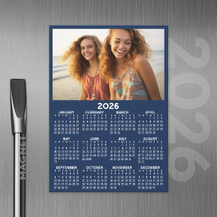 Kalender mit Foto Full Year View Modern Magnet
