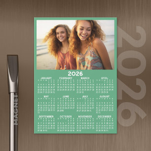 Kalender mit Foto Full Year View Modern Magnet