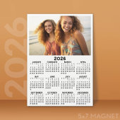 Kalender mit Foto Full Year View Modern Magnet