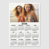 Kalender mit Foto Full Year View Modern Magnet (Vorderseite)