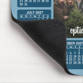 Kalender mit Foto im Zentrum Mousepad (Ecke)