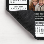 Kalender mit Foto im Zentrum Mousepad (Ecke)