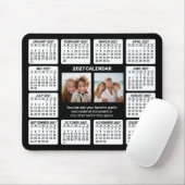 Kalender mit Foto im Zentrum Mousepad (Mit Mouse)