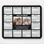 Kalender mit Foto im Zentrum Mousepad (Vorne)