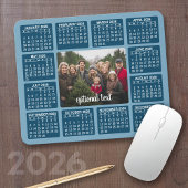 Kalender mit Foto im Zentrum Mousepad