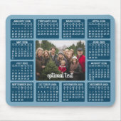 Kalender mit Foto im Zentrum Mousepad (Vorne)